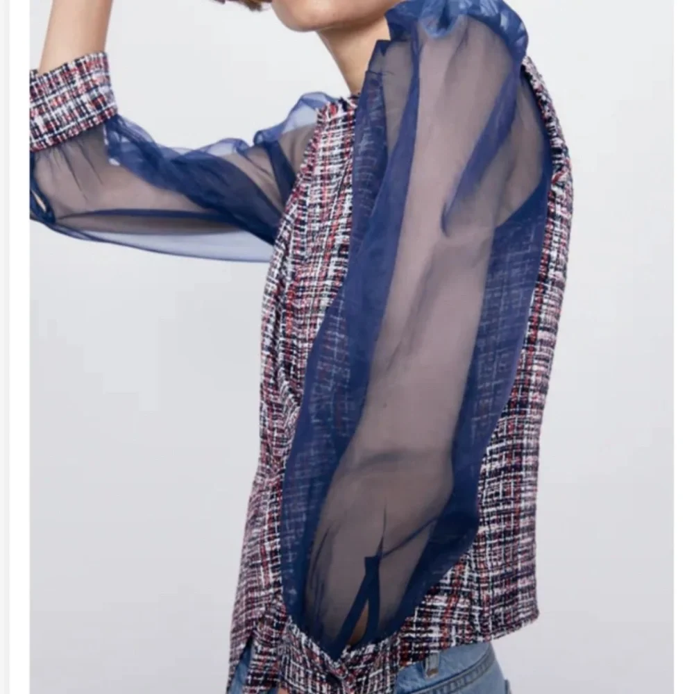 NWT Zara organza top - Picture 3 of 9
